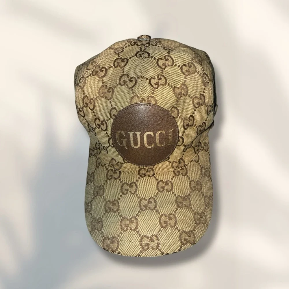 Gucci GG Monogram Canvas Baseball Cap w/ Leather Logo Patch - Picture 4 of 9